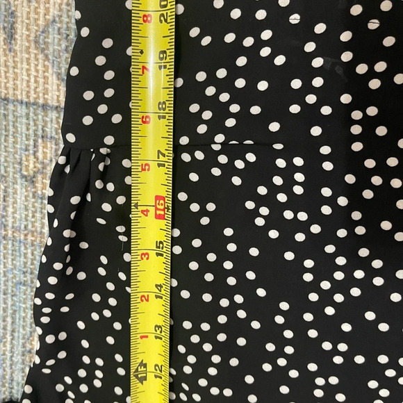 3x$25 Xhilaration Size M Polka Dot black white blouse - Picture 7 of 12